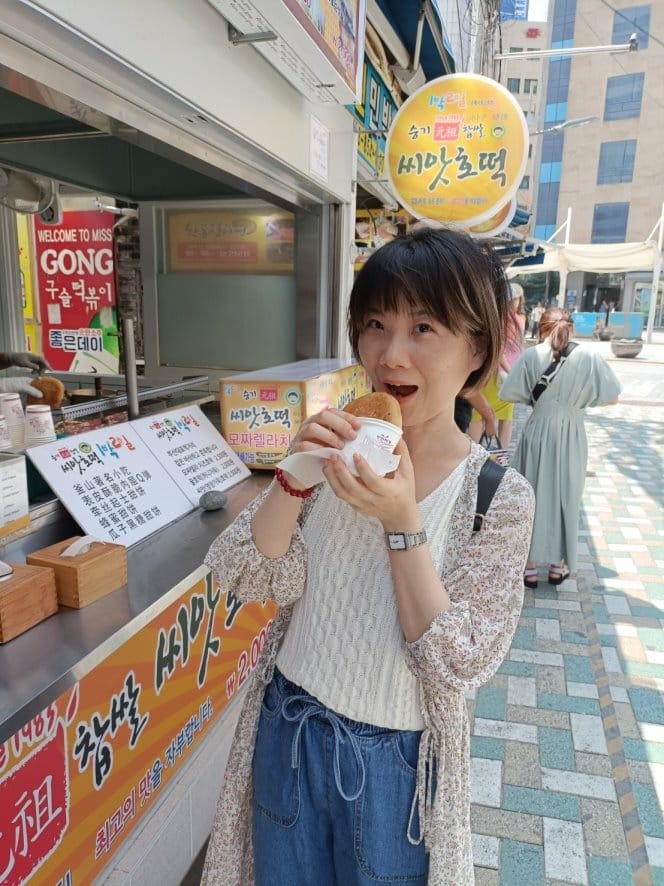 2023韓國釜山|原袓糖餅、古來思魚糕、街邊辣炒年糕~海雲台