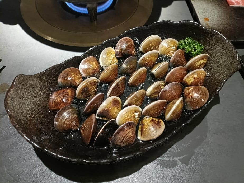 台中美食|岩漿火鍋-台中公益店。膠原鈣骨湯用大骨熬煮出的乳白