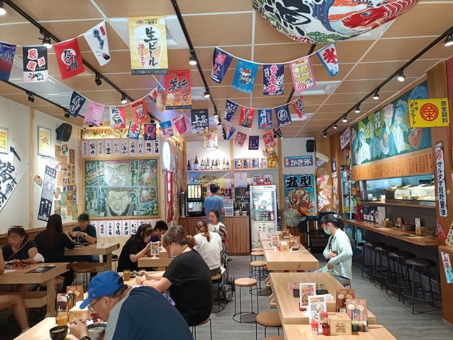 台中美食|五型の丼飯。一艘大船載滿5碗海鮮丼飯~海膽、鮭魚卵