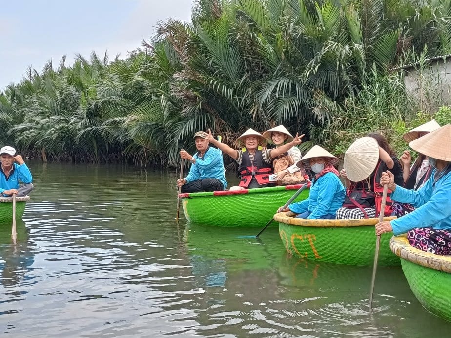2024越南峴港|迦南島椰林搭竹桶船