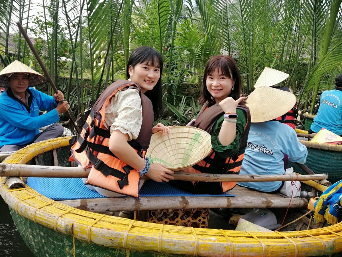 2024越南峴港|迦南島椰林搭竹桶船