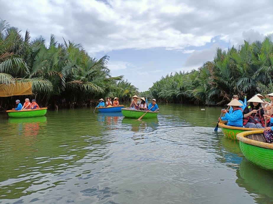 2024越南峴港|迦南島椰林搭竹桶船