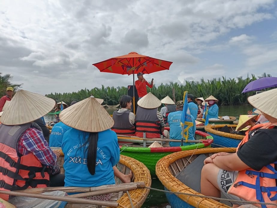 2024越南峴港|迦南島椰林搭竹桶船