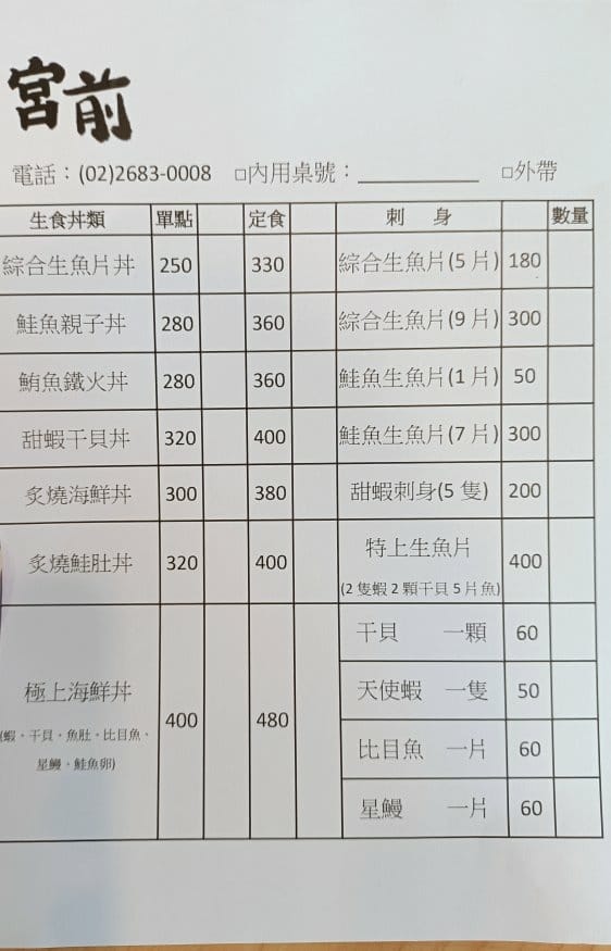 樹林美食|宮前日式料理店