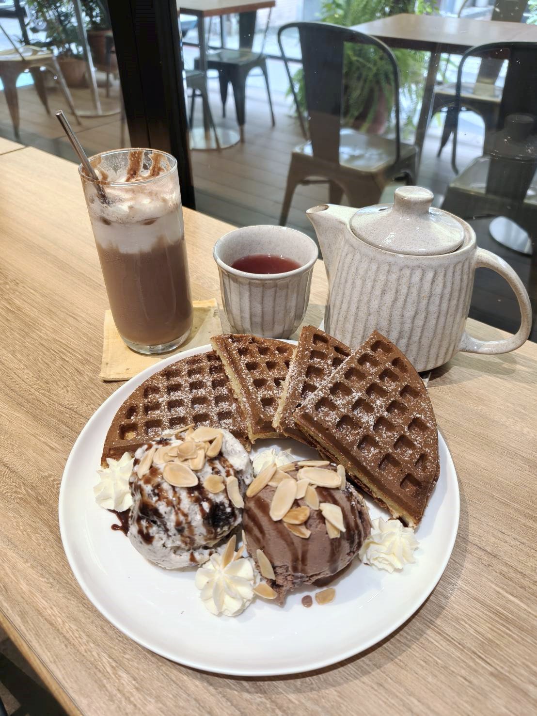 沐樂咖啡。寵物友善餐廳、平日不限時喔!