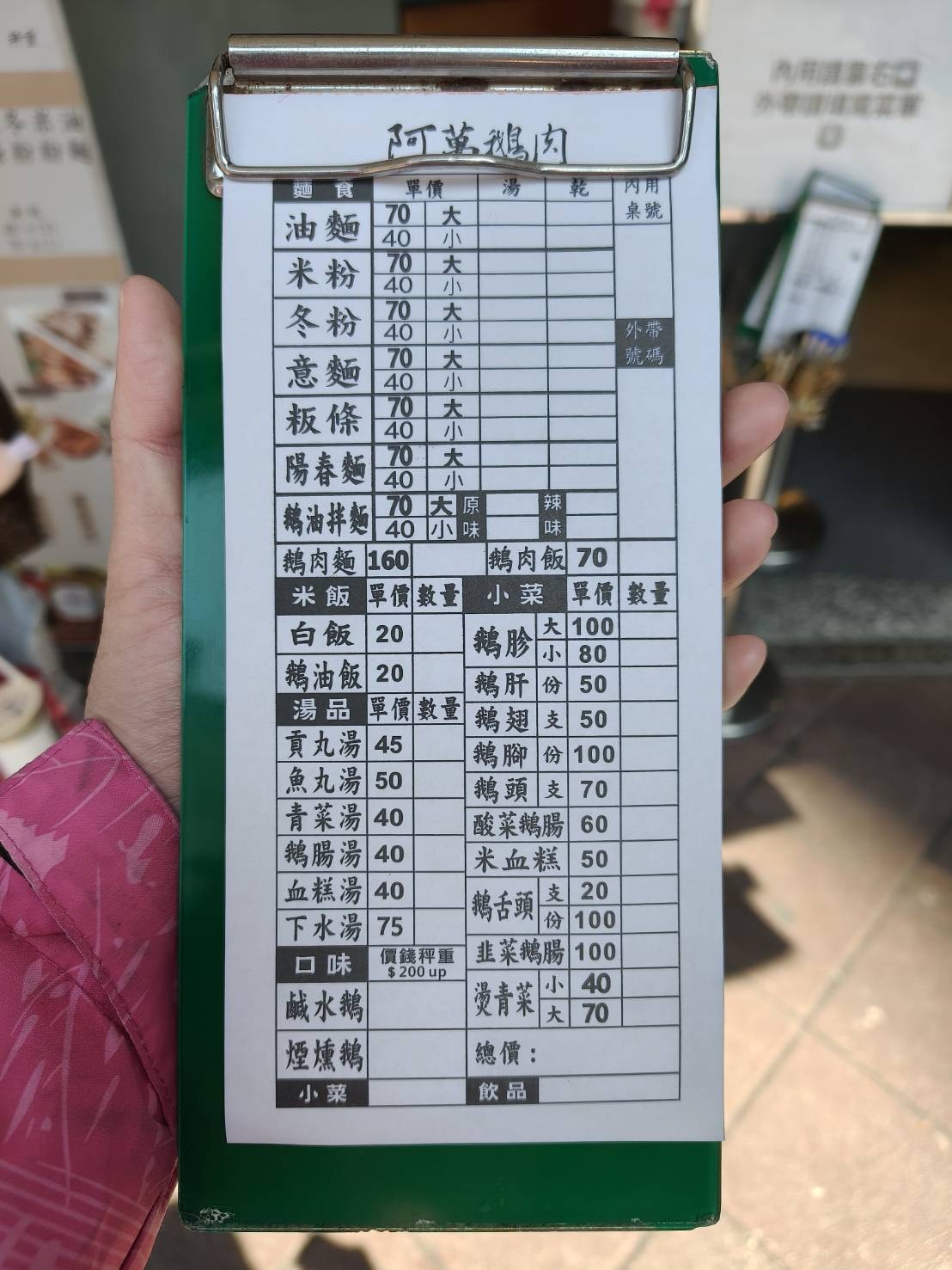 晴光市場、雙城街美食|阿萬鵝肉。首次嚐鮮必吃鹹水鵝肉、米血糕!內含菜單