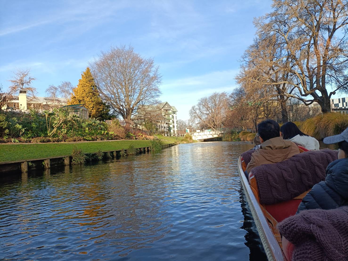 2025紐西蘭|基督城雅芳河撐篙船 Punting On The Avon、植物園 Botanic Gardens、紙教堂 Cardboard Cathedral