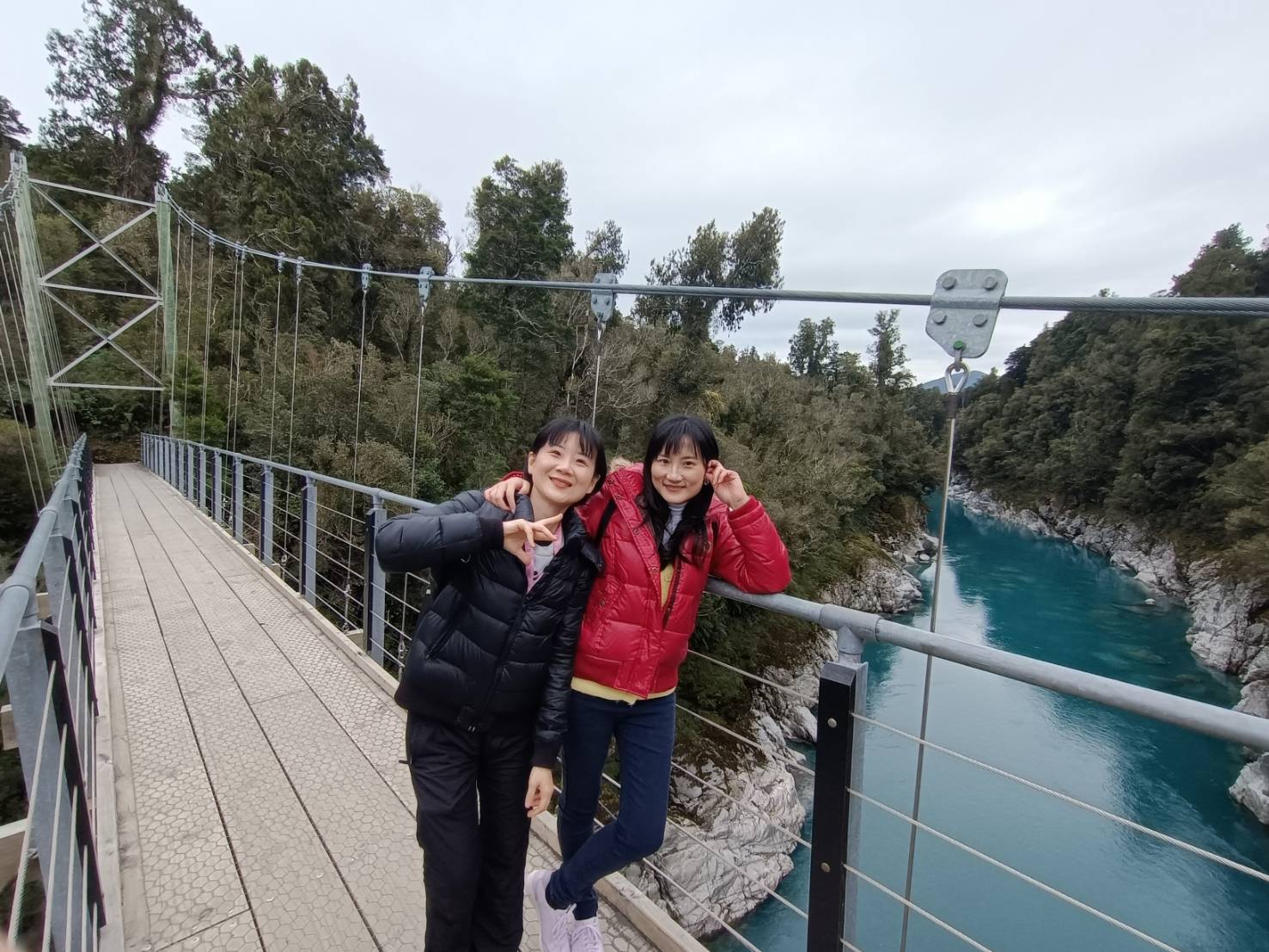 2025紐西蘭|牛奶藍河谷步道 Hokitika Gorge Walk 大自然的調色果然厲害!西海岸樹冠探索空中步道 West Coast Tree Top Walk 讓你走在樹端上!
