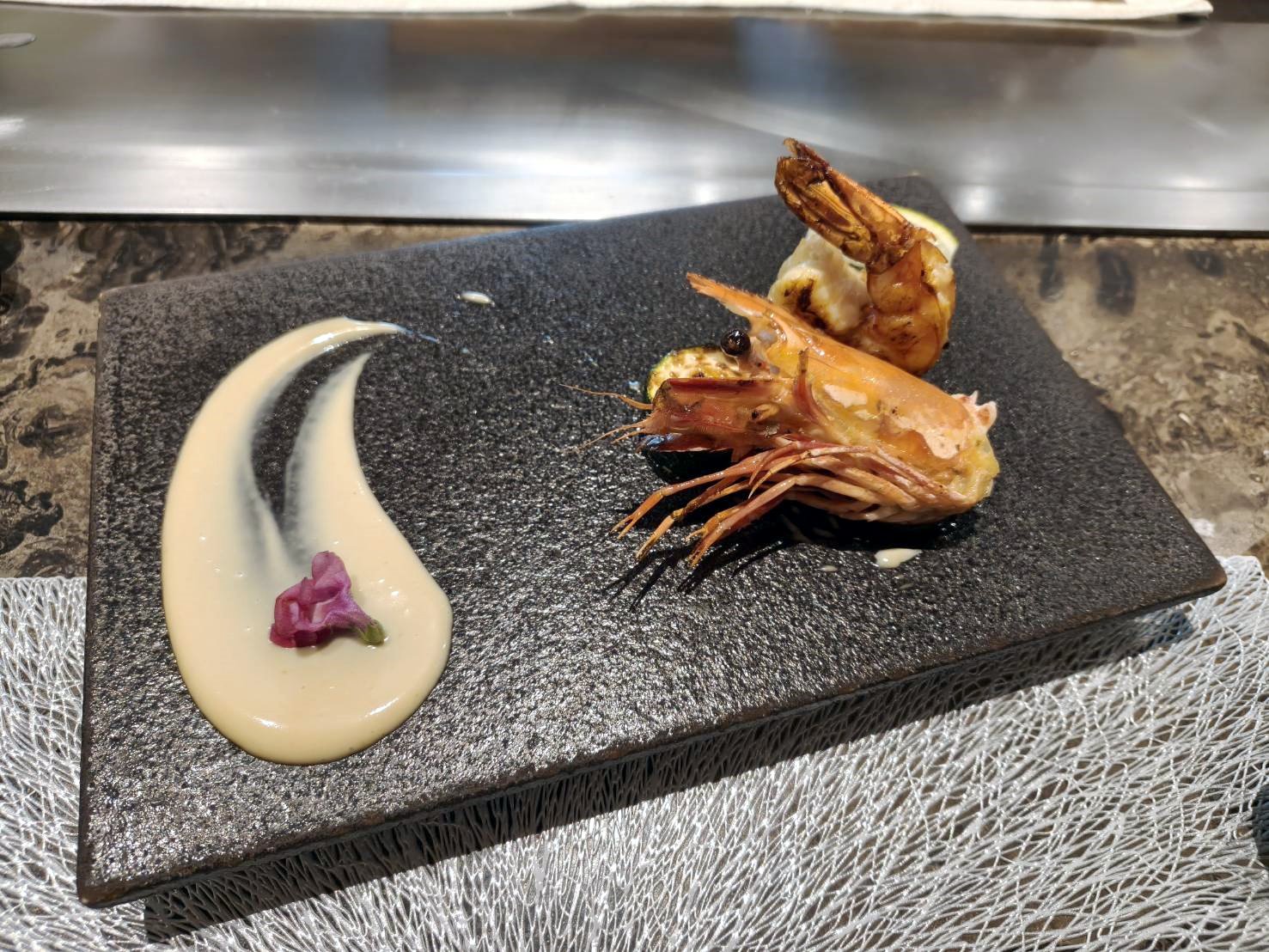 桃園美食|一鰭會無菜單鐵板燒料理。午餐套餐1人1580元+10%享9道佳餚